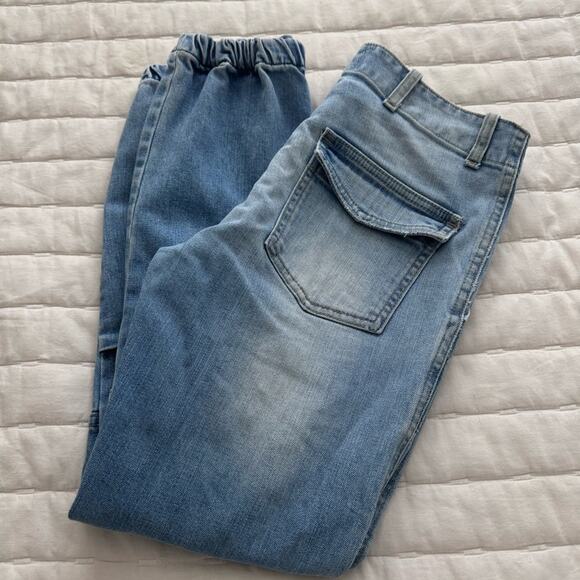 Nili Lotan Military Cropped Mid Rise Jogger Jeans - Picture 7 of 11